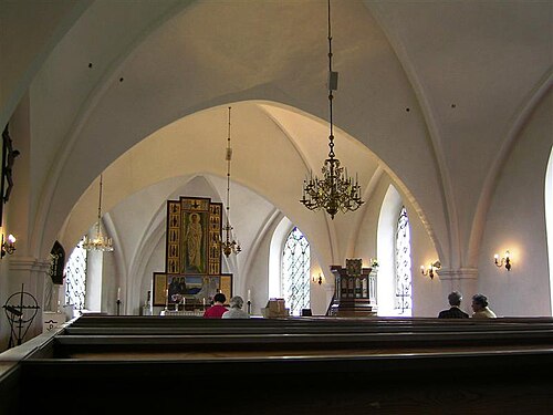 Frillestads kyrka, interno