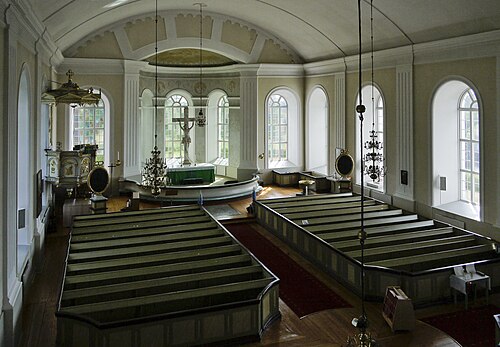 Rogsta kyrka, interno