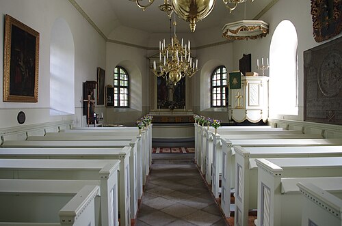 Händene kyrka, interno
