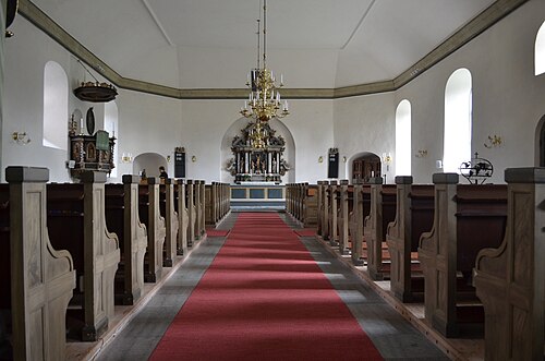 Rudskoga kyrka, interno
