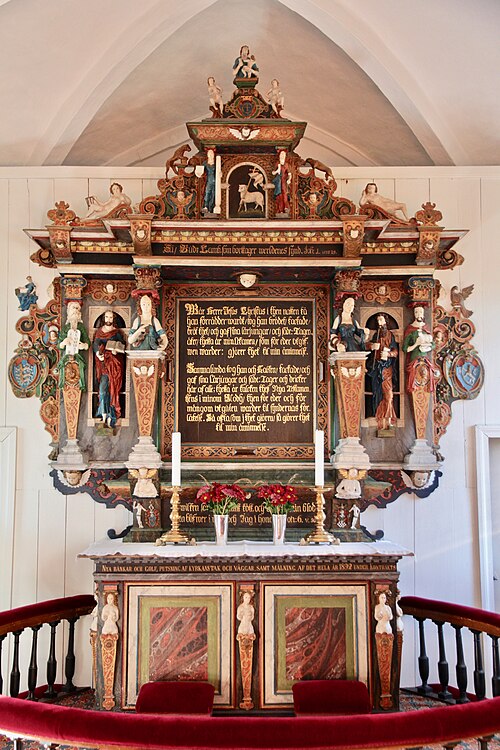 Hurva kyrka, interno