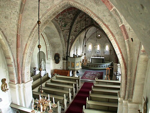 Örberga kyrka, interno