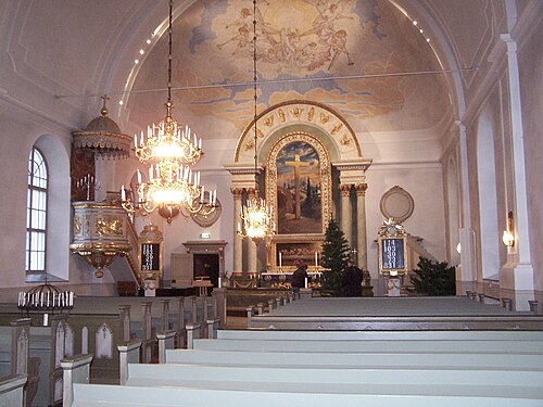 Högsjö nya kyrka, interno