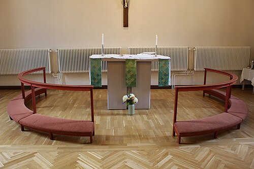 Samariterhemmets kyrka, interno