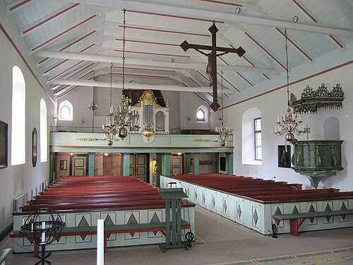 Törnsfalls kyrka, interno