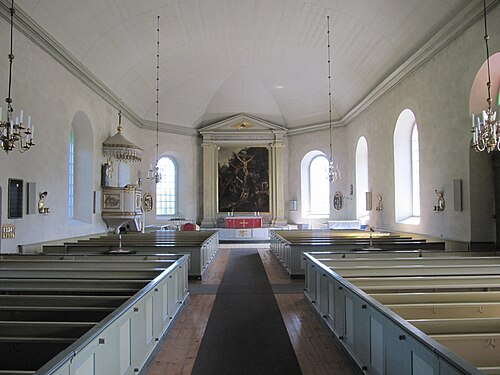 Hycklinge kyrka, intérieur