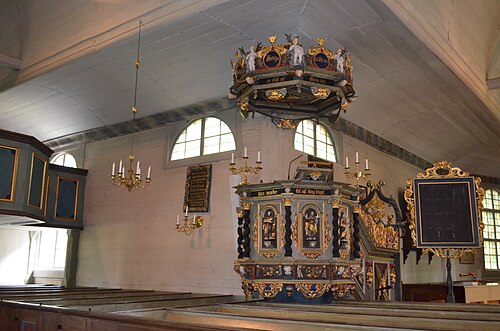 Visnums kyrka, interno