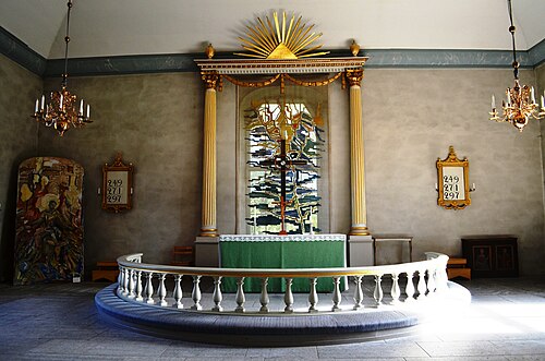Fredsbergs kyrka, interno