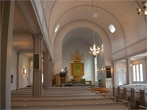 Bomhus kyrka, interno