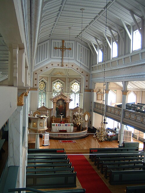 Stensele kyrka, interno
