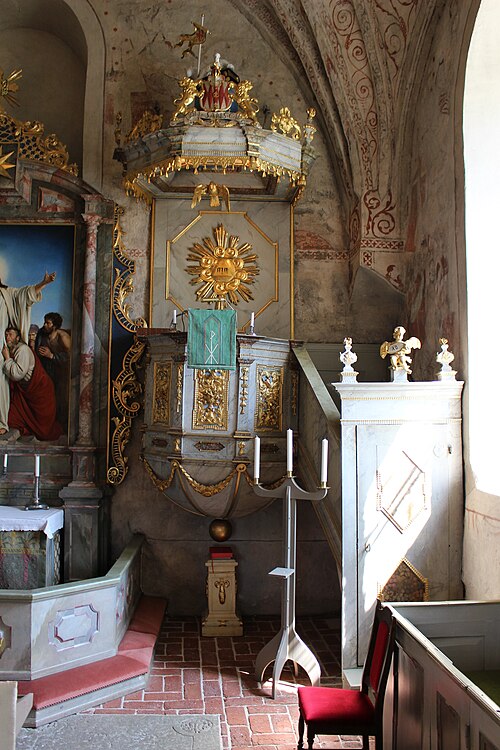 Skäfthammars kyrka, interno