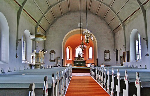 Bäckaby kyrka, intérieur
