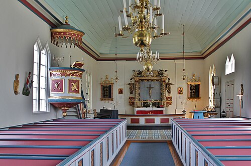 Mistelås kyrka, interno