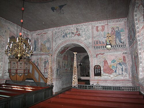 Murbergskyrkan, interno