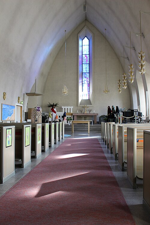 Ängbykyrkan, intérieur