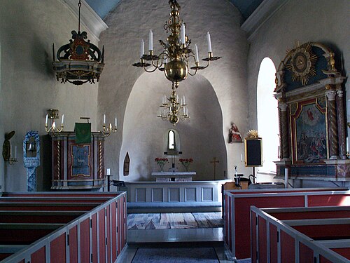 Egby kyrka, intérieur