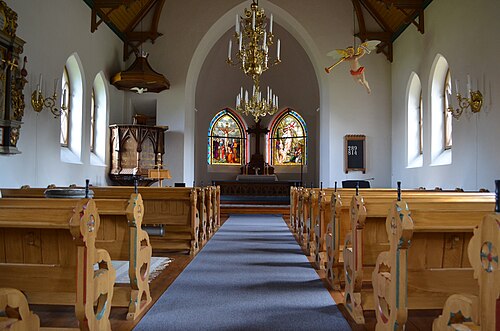Sandviks kyrka, interno