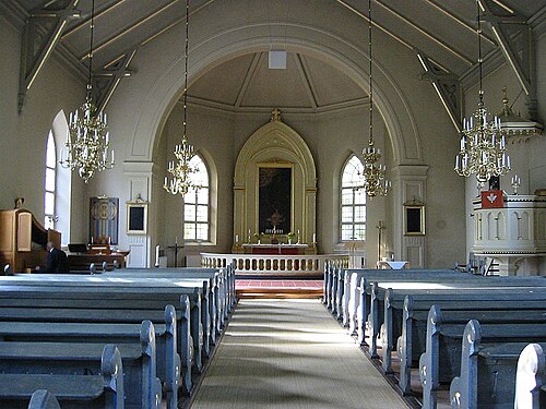 Östra Tollstads kyrka, interno