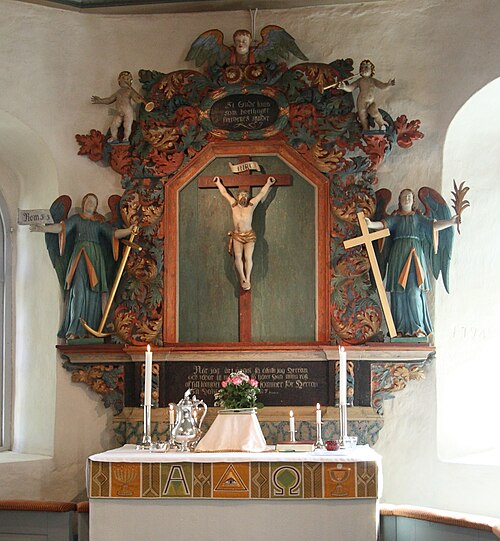 Molla kyrka, intérieur