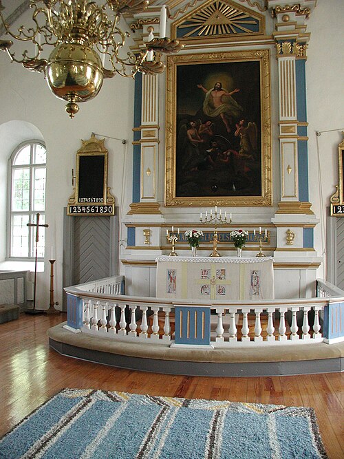 Löts kyrka, interno