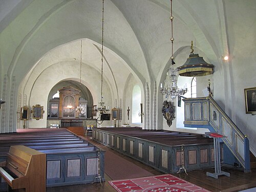 Närtuna kyrka, interno