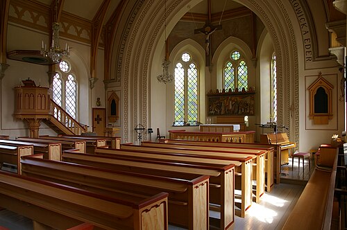 Åsarp-Smula kyrka, interno