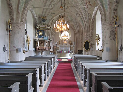 Övergrans kyrka, intérieur