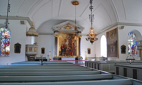 Asarums kyrka, interno