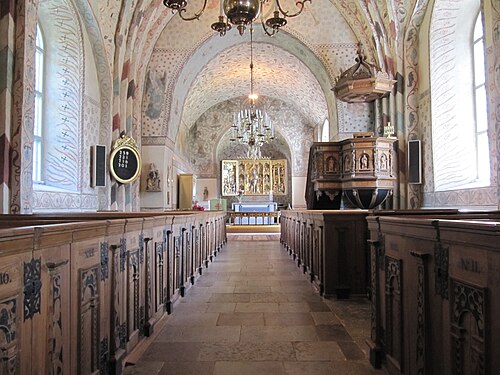 Funbo kyrka, intérieur