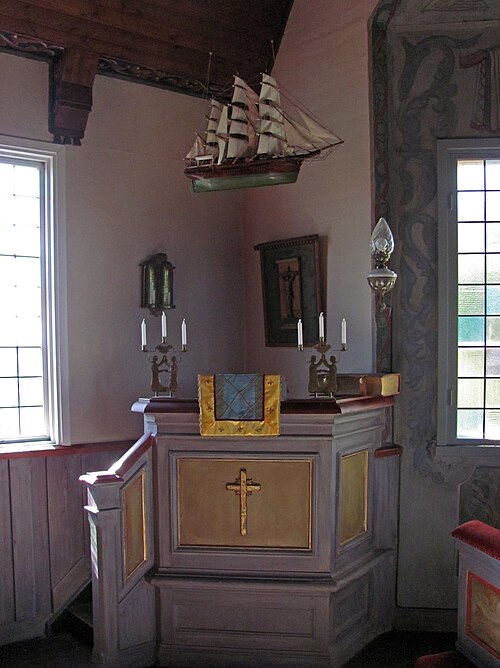 Arholma kyrka, interno