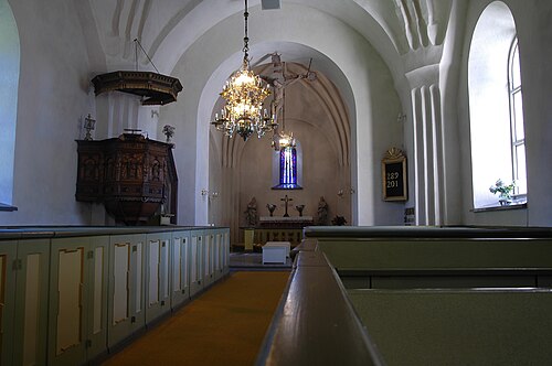 Badelunda kyrka, interno
