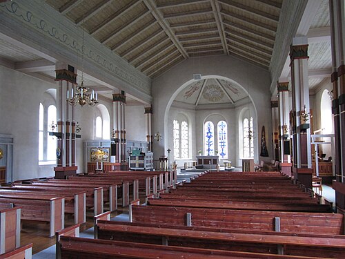 Vrigstads kyrka, interno
