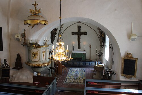 Össeby-Garns kyrka, interno