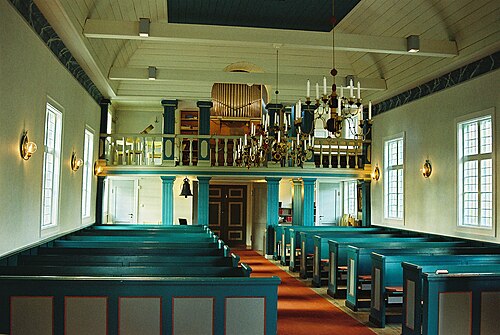 Bäcke kyrka, interno
