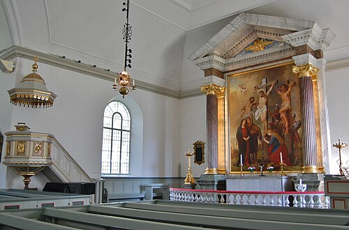 Asarums kyrka, interno