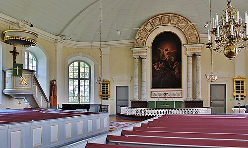 Hjortsberga kyrka, intérieur