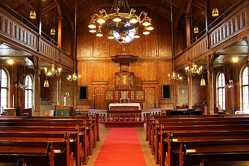 Ljusne kyrka, interno