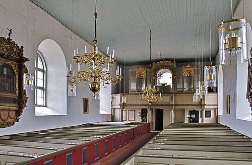 Fridlevstads kyrka, interno