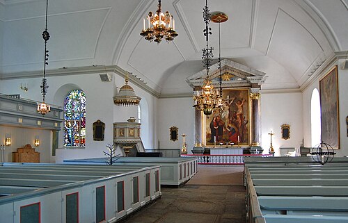 Asarums kyrka, interno