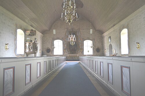 Kättilstads kyrka, interno