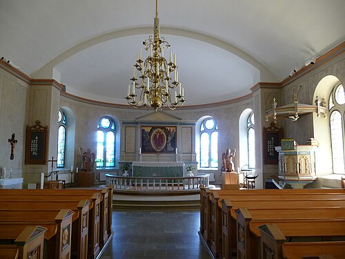 Norra Åkarps kyrka, interno