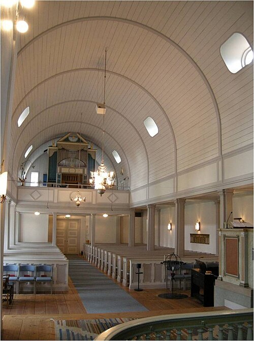 Bomhus kyrka, interno