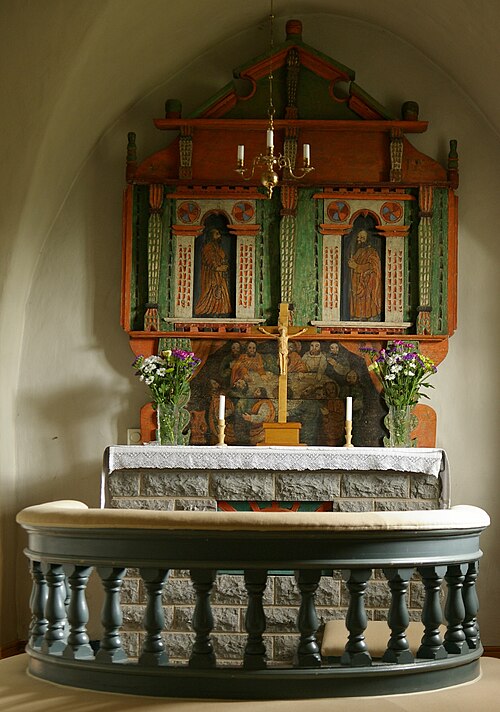 Luttra kyrka, interno