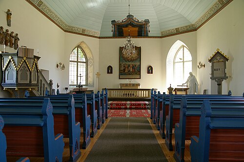 Acklinga kyrka, intérieur