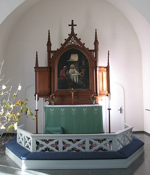 Rebbelberga kyrka, interno