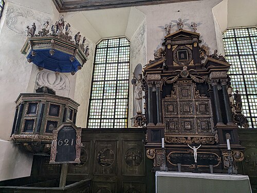 Läckö slottskyrka, interno