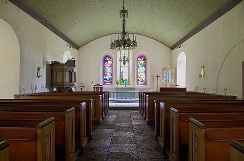 Öglunda kyrka, intérieur