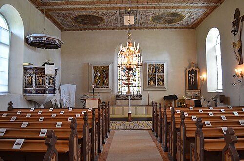 Mellby kyrka, intérieur