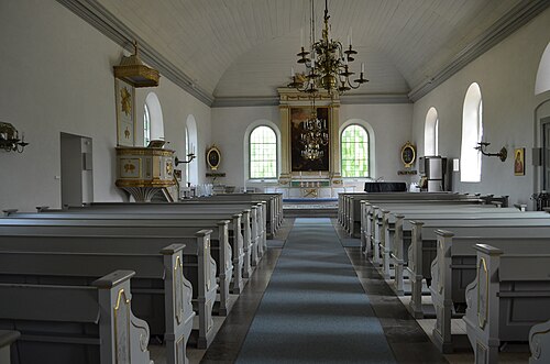 Skeda kyrka, interno