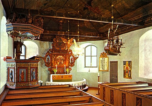 Kållereds kyrka, interno
